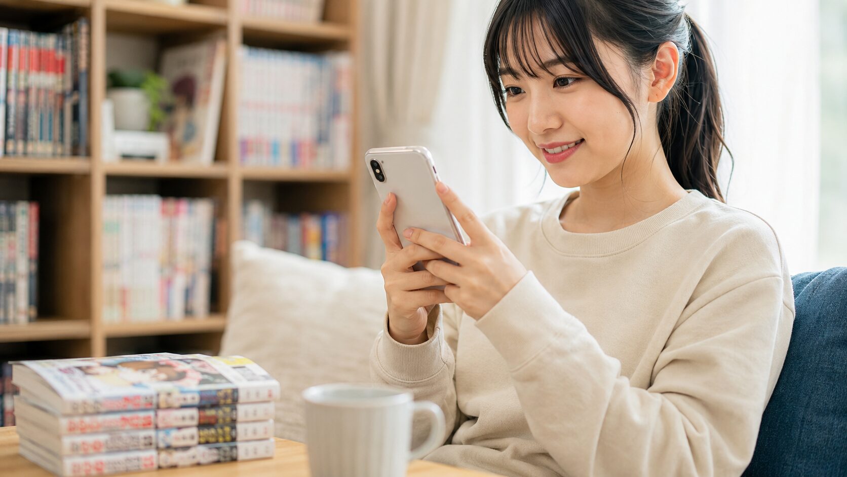 電子漫画端末と紙の単行本を並べて公式の読み方を比較するイメージ